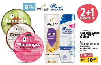 Promoties Head+shoulders shampooing antipelliculaire classic - Head & Shoulders - Geldig van 29/06/2022 tot 12/07/2022 bij DI
