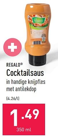 Promoties Cocktailsaus - Regalo - Geldig van 04/07/2022 tot 15/07/2022 bij Aldi