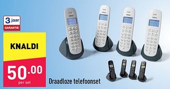 Promotions Draadloze telefoonset - Produit maison - Aldi - Valide de 04/07/2022 à 15/07/2022 chez Aldi