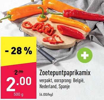 Promoties Zoetepuntpaprikamix - Huismerk - Aldi - Geldig van 04/07/2022 tot 09/07/2022 bij Aldi