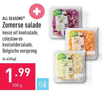 Promotions Zomerse salade - All Seasons - Valide de 04/07/2022 à 15/07/2022 chez Aldi