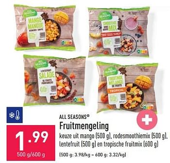 Promotions Fruitmengeling - All Seasons - Valide de 04/07/2022 à 15/07/2022 chez Aldi