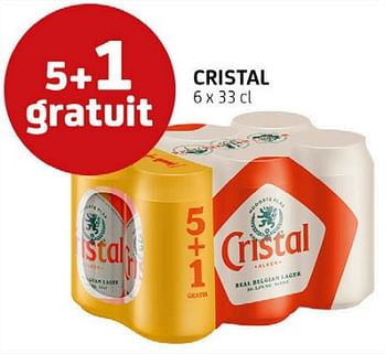 Promotions Cristal 5 + 1 gratuit - Cristal - Valide de 01/07/2022 à 14/07/2022 chez BelBev