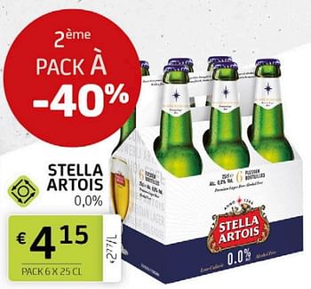 Promotions Stella artois - Stella Artois - Valide de 01/07/2022 à 14/07/2022 chez BelBev