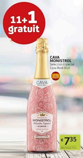 Promotions Cava monistrol seleccion especiat cava rosé brut - Mousseux - Valide de 01/07/2022 à 14/07/2022 chez BelBev