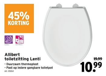 Promoties Allibert toiletzitting lenti - Allibert - Geldig van 29/06/2022 tot 02/07/2022 bij Gamma