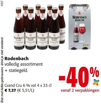Promoties Rodenbach grand cru - Rodenbach - Geldig van 29/06/2022 tot 12/07/2022 bij Colruyt