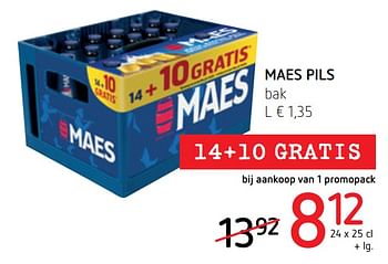 Promoties Maes pils - Maes - Geldig van 30/06/2022 tot 13/07/2022 bij Spar (Colruytgroup)