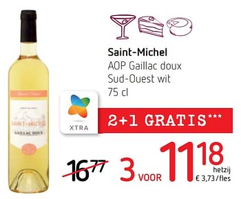 Promoties Saint-michel aop gaillac doux sud-ouest wit - Witte wijnen - Geldig van 30/06/2022 tot 13/07/2022 bij Spar (Colruytgroup)
