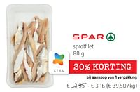 Sprotfilet-Spar