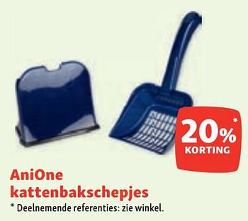 Promoties Anione kattenbakschepjes 20% korting - Anione - Geldig van 06/07/2022 tot 13/07/2022 bij Maxi Zoo