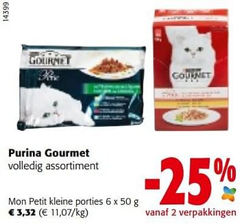 Promoties Purina gourmet mon petit kleine porties - Purina - Geldig van 29/06/2022 tot 12/07/2022 bij Colruyt