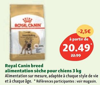 Promoties Royal canin breed alimentation sèche pour chiens - Royal Canin - Geldig van 06/07/2022 tot 13/07/2022 bij Maxi Zoo