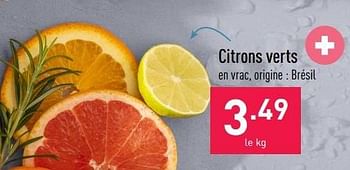 Promotions Citrons verts - Produit maison - Aldi - Valide de 04/07/2022 à 15/07/2022 chez Aldi