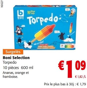 Promotions Boni selection torpedo - Boni - Valide de 29/06/2022 à 12/07/2022 chez Colruyt