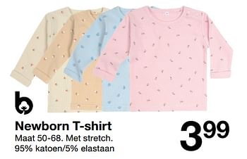 Promotions Newborn t-shirt - Produit maison - Zeeman  - Valide de 02/07/2022 à 08/07/2022 chez Zeeman