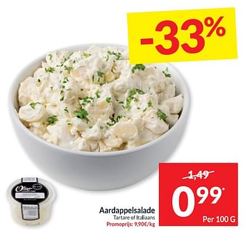 Promoties Aardappelsalade tartare of italiaans - Huismerk - Intermarche - Geldig van 05/07/2022 tot 10/07/2022 bij Intermarche