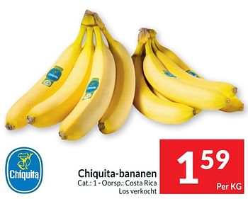 Promoties Chiquita-bananen - Chiquita - Geldig van 05/07/2022 tot 10/07/2022 bij Intermarche