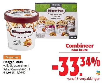 Promoties Häagen-dazs salted caramel - Haagen-Dazs - Geldig van 29/06/2022 tot 12/07/2022 bij Colruyt