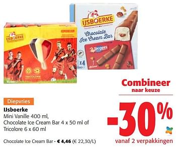 Promotions Ijsboerke chocolate ice cream bar - Ijsboerke - Valide de 29/06/2022 à 12/07/2022 chez Colruyt