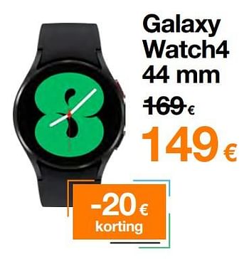 Promoties Galaxy watch4 44 mm - Samsung - Geldig van 01/07/2022 tot 31/07/2022 bij Orange