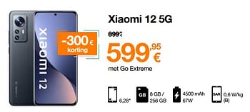 Promoties Xiaomi 12 5g - Xiaomi - Geldig van 01/07/2022 tot 31/07/2022 bij Orange