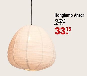 Promoties Hanglamp anzar - Huismerk - Kwantum - Geldig van 04/07/2022 tot 17/07/2022 bij Kwantum