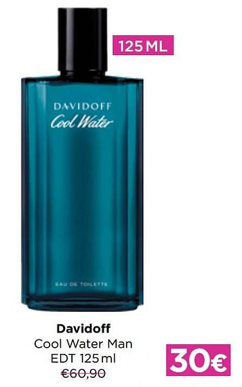 Promotions Davidoff cool water man edt - Davidoff - Valide de 01/07/2022 à 31/07/2022 chez ICI PARIS XL