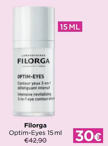 Promotions Filorga optim-eyes - Filorga - Valide de 01/07/2022 à 31/07/2022 chez ICI PARIS XL