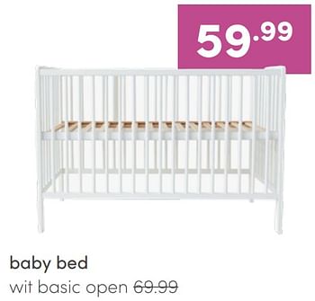 Promotions Baby bed wit basic open - Produit Maison - Baby & Tiener Megastore - Valide de 03/07/2022 à 09/07/2022 chez Baby & Tiener Megastore