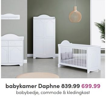 Promoties Babykamer daphne - Huismerk - Baby & Tiener Megastore - Geldig van 03/07/2022 tot 09/07/2022 bij Baby & Tiener Megastore