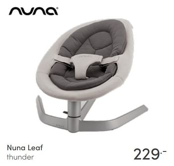 Promoties Nuna leaf thunder - Nuna - Geldig van 03/07/2022 tot 09/07/2022 bij Baby & Tiener Megastore