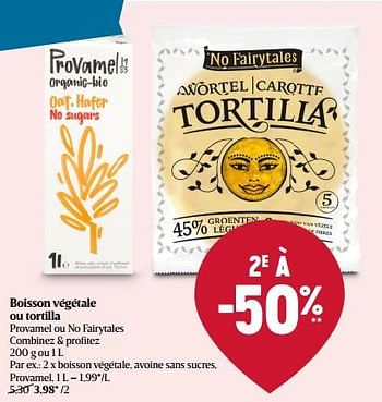Promoties Boisson végétale avoine sans sucres provamel - Provamel - Geldig van 30/06/2022 tot 06/07/2022 bij Delhaize