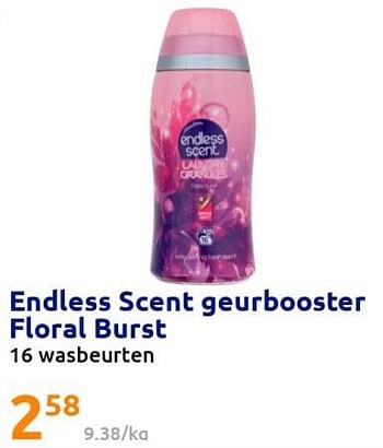 Promoties Endless scent geurbooster floral burst - Endless Scent - Geldig van 29/06/2022 tot 05/07/2022 bij Action