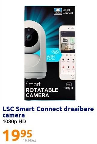 Promoties Lsc smart connect draaibare camera - LSC Smart Connect - Geldig van 29/06/2022 tot 05/07/2022 bij Action