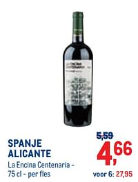 Spanje alicante la encina centenaria-Rode wijnen