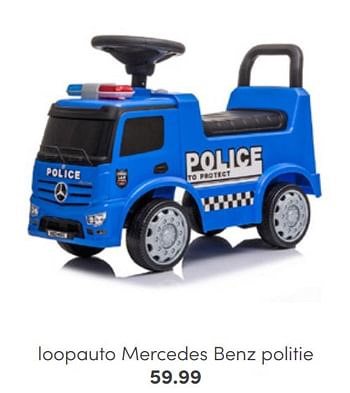 Promoties Loopauto mercedes benz politie - Huismerk - Baby & Tiener Megastore - Geldig van 03/07/2022 tot 16/07/2022 bij Baby & Tiener Megastore