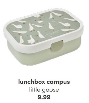 Promoties Lunchbox campus little goose - Huismerk - Baby & Tiener Megastore - Geldig van 03/07/2022 tot 16/07/2022 bij Baby & Tiener Megastore