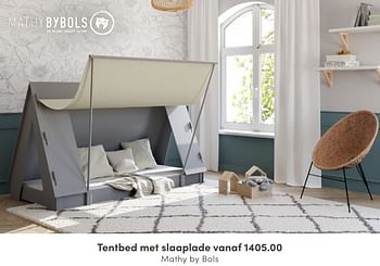 Promoties Tentbed met slaaplade mathy by bols - ByBols - Geldig van 03/07/2022 tot 16/07/2022 bij Baby & Tiener Megastore