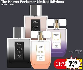 Promoties Eau de parfum absolute iris intense - The Master Perfumer - Geldig van 05/07/2022 tot 10/07/2022 bij Kruidvat