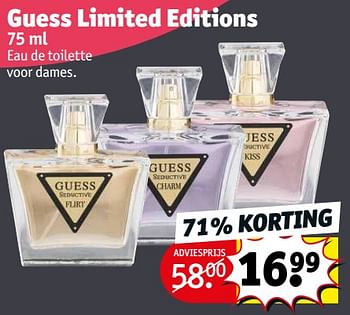 Promoties Guess limited editions edt - Guess - Geldig van 05/07/2022 tot 10/07/2022 bij Kruidvat