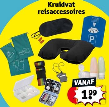 Promotions Kruidvat reisaccessoires - Produit maison - Kruidvat - Valide de 05/07/2022 à 10/07/2022 chez Kruidvat