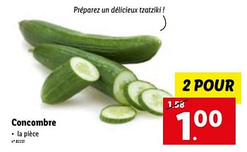 Produit maison - Lidl Concombre - En promotion chez Lidl