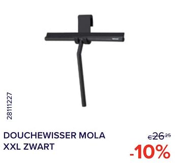 Promoties Douchewisser mola xxl zwart -10% - Wenko - Geldig van 01/07/2022 tot 31/07/2022 bij Euro Shop
