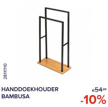 Promoties Handdoekhouder bambusa -10% - Wenko - Geldig van 01/07/2022 tot 31/07/2022 bij Euro Shop