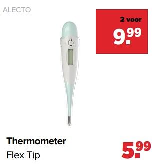 Promoties Alecto thermometer flex tip - Alecto - Geldig van 04/07/2022 tot 30/07/2022 bij Baby-Dump
