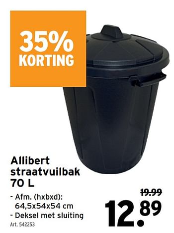 Promoties Allibert straatvuilbak - Allibert - Geldig van 03/07/2022 tot 12/07/2022 bij Gamma