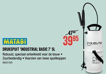 Promoties Drukspuit industrial basic 7 - Matabi - Geldig van 30/06/2022 tot 17/07/2022 bij HandyHome