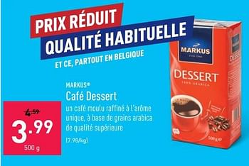 Promotions Café dessert - Markus - Valide de 11/07/2022 à 22/07/2022 chez Aldi