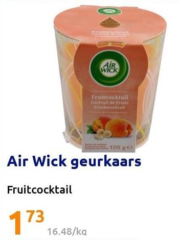 Promoties Air wick geurkaars - Airwick - Geldig van 06/07/2022 tot 12/07/2022 bij Action